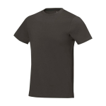 T-shirt manga curta de algodão para homem 160 g/m2 Elevate Life cor antracite