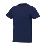 T-shirt manga curta de algodão para homem 160 g/m2 Elevate Life cor azul-marinho