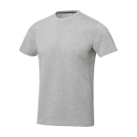 T-shirt manga curta de algodão para homem 160 g/m2 Elevate Life cor cinzento-claro mesclado