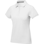 Polo manga curta algodão piqué para mulher 200 g/m2 Elevate Life cor branco