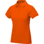 Polo manga curta algodão piqué para mulher 200 g/m2 Elevate Life cor cor-de-laranja