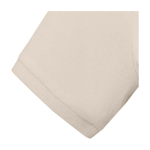 Polo manga curta algodão piqué para mulher 200 g/m2 Elevate Life cor areia vista detalhe 2