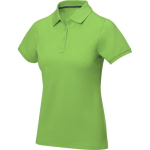 Polo manga curta algodão piqué para mulher 200 g/m2 Elevate Life cor verde fluorescente