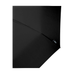 Guarda-chuva manual rPET 21'', poliéster pongee, punho de madeira Ø99 cor preto vista detalhe 2