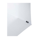 Guarda-chuva manual rPET 21'', poliéster pongee, punho de madeira Ø99 cor branco vista detalhe 2