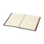 Caderno recarregável com capa de plástico reciclado e dois blocos A5 cor cinzento segunda vista