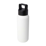 Garrafa de aço inox reciclado apta para bebidas gaseificadas 600 ml cor branco