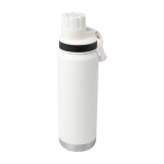 Garrafa ecológica de parede dupla com tampa de rosca antigotas 700 ml cor branco