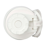 Garrafa ecológica de parede dupla com tampa de rosca antigotas 700 ml cor branco quarta vista