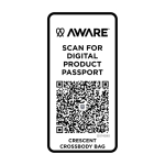 Bolsa tiracolo de material reciclado com amplo bolso principal cor preto segunda vista