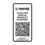 Bolsa tiracolo de material reciclado com amplo bolso principal cor branco segunda vista