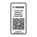 Bolsa tiracolo de material reciclado com amplo bolso principal cor verde segunda vista