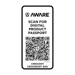 Bolsa tiracolo de material reciclado com amplo bolso principal cor marfim segunda vista