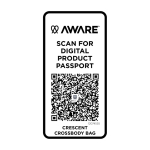 Bolsa tiracolo de material reciclado com amplo bolso principal cor azul-marinho segunda vista