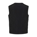 Colete unissexo nylon reciclado textura 110 g/m2 Elevate NXT cor preto segunda vista traseira