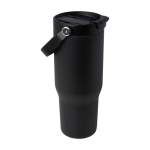 Copo de aço inoxidável reciclado com tampa de função dupla 900 ml cor preto