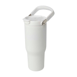 Copo de aço inoxidável reciclado com tampa de função dupla 900 ml quarta vista