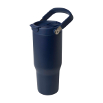 Copo de aço inoxidável reciclado com tampa de função dupla 900 ml terceira vista frontal