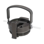 Copo de aço inoxidável reciclado com tampa de função dupla 900 ml vista detalhe 1