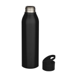 Garrafa de aço inoxidável reciclado de parede simples 650 ml cor preto segunda vista
