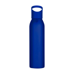 Garrafa de aço inoxidável reciclado de parede simples 650 ml cor azul segunda vista frontal