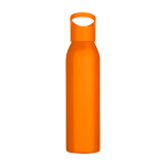 Garrafa de aço inoxidável reciclado de parede simples 650 ml cor cor-de-laranja segunda vista frontal
