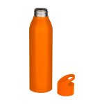 Garrafa de aço inoxidável reciclado de parede simples 650 ml cor cor-de-laranja segunda vista