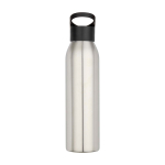 Garrafa de aço inoxidável reciclado de parede simples 650 ml cor cinzento-claro segunda vista frontal