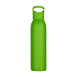 Garrafa de aço inoxidável reciclado de parede simples 650 ml cor verde fluorescente segunda vista frontal