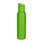 Garrafa de aço inoxidável reciclado de parede simples 650 ml cor verde fluorescente