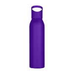 Garrafa de aço inoxidável reciclado de parede simples 650 ml cor roxo segunda vista frontal