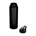 Garrafa de aço inoxidável reciclado de parede simples 800 ml cor preto segunda vista
