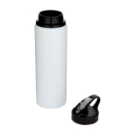 Garrafa de aço inoxidável reciclado de parede simples 800 ml cor branco segunda vista