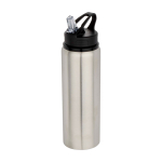 Garrafa de aço inoxidável reciclado de parede simples 800 ml cor cinzento