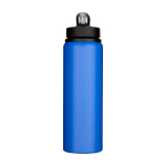 Garrafa de aço inoxidável reciclado de parede simples 800 ml cor azul real segunda vista frontal