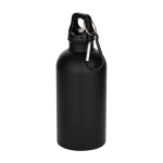 Garrafa de aço inoxidável reciclado mate de parede simples 400 ml cor preto