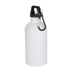 Garrafa de aço inoxidável reciclado mate de parede simples 400 ml cor branco