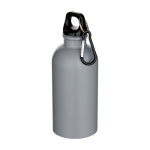 Garrafa de aço inoxidável reciclado mate de parede simples 400 ml cor cinzento