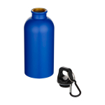 Garrafa de aço inoxidável reciclado mate de parede simples 400 ml cor azul real segunda vista