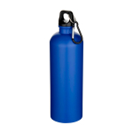 Garrafa de aço inoxidável reciclado mate com mosquetão 750 ml cor azul real
