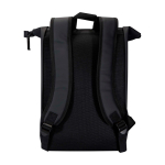 Mochila enrolável de pele sintética impermeável para PC 15'' cor preto segunda vista traseira