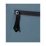 Mochila enrolável de pele sintética impermeável para PC 15'' cor ciano vista detalhe 1