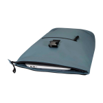 Mochila enrolável de pele sintética impermeável para PC 15'' cor ciano segunda vista