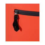 Mochila enrolável de pele sintética impermeável para PC 15'' cor salmão vista detalhe 1