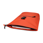 Mochila enrolável de pele sintética impermeável para PC 15'' cor salmão segunda vista
