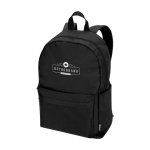 Mochila urbana ecológica e hidrorrepelente 16 L para PC 14'' cor preto vista impressão transfer