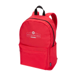Mochila urbana ecológica e hidrorrepelente 16 L para PC 14'' cor vermelho vista impressão transfer