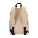 Mochila urbana ecológica e hidrorrepelente 16 L para PC 14'' cor marfim segunda vista traseira