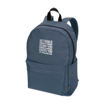 Mochila urbana ecológica e hidrorrepelente 16 L para PC 14'' cor ciano vista impressão transfer