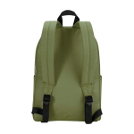 Mochila urbana ecológica e hidrorrepelente 16 L para PC 14'' cor verde oliva segunda vista traseira